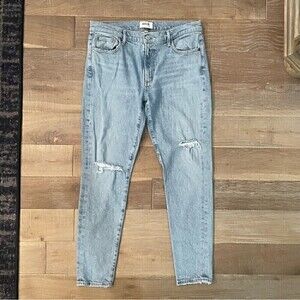 AGOLDE High Rise Sophie Distressed Jeans